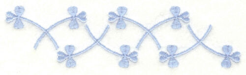 Embroidery Design: Shamrock border4.99w X 1.29h