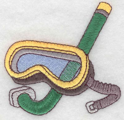 Embroidery Design: Snorkel gear 3.00w X 2.94h