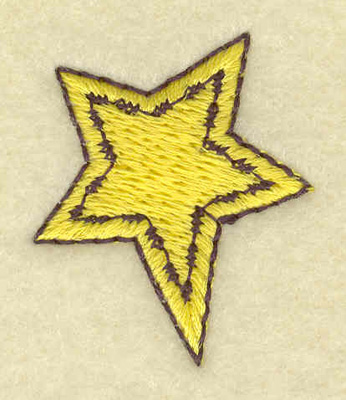 Embroidery Design: Mini star 1.13w X 1.34h