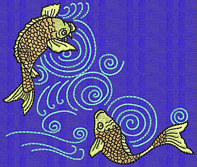 Embroidery Design: Koi I 3.98w X 4.68h