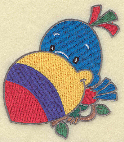 Embroidery Design: Toucan medium  4.32w X 4.98h