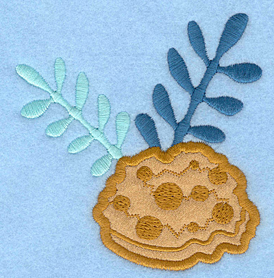 Embroidery Design: Sea sponge applique3.74w X 3.90h