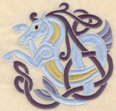 Embroidery Design: Large Hippocampus horse 5.19w X 4.93h