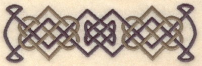 Embroidery Design: Celtic knot border5.43w X 1.68h