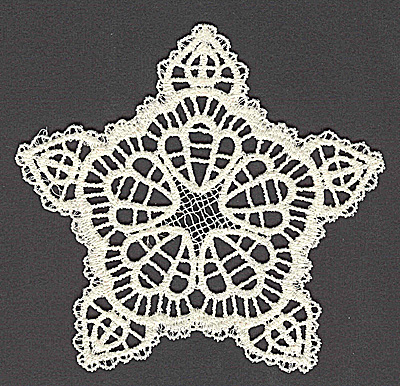 star lace doily