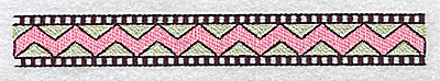 Embroidery Design: Designed border large 6.45w X 0.79h