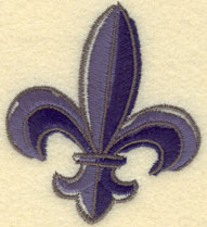 Embroidery Design: Fleur De Lys Large2.50w X 2.87h