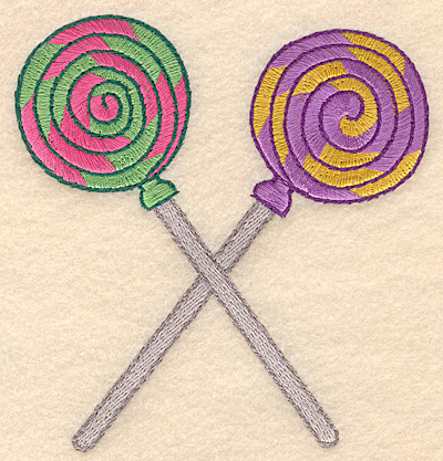 Embroidery Design: Lollipops spiral large  4.56"w X 4.88"h