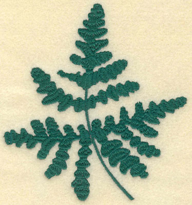 Embroidery Design: Large Fern F4.13w X 4.51h