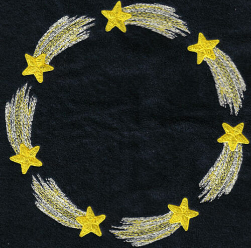 Embroidery Design: Shooting Star Circle7.47w X 7.32h