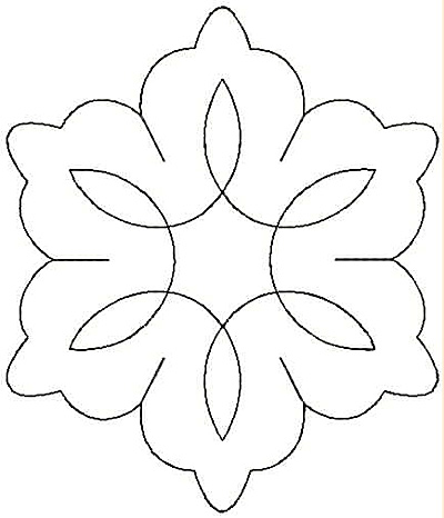 Embroidery Design: Design V small4.25w X 4.97h