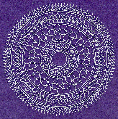 Embroidery Design: Rangoli design D large 6.98w X 6.98h