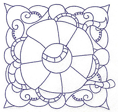 Embroidery Design: Lifebuoy with rope large 6.41w X 6.09h