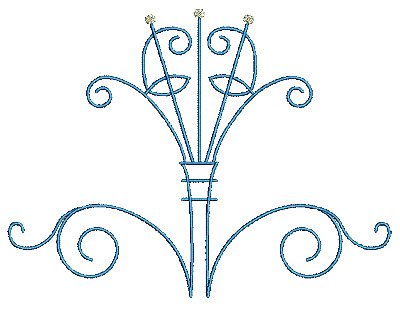 Embroidery Design: Scrollworks swirl design 7.91w X 5.94h