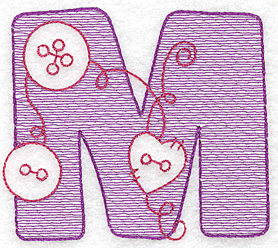 Embroidery Design: M large 4.18w X 4.75h