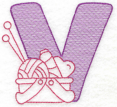 Embroidery Design: V small 2.75w X 3.00h