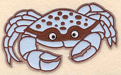 Embroidery Design: Crab large applique 6.22"w X 3.94"h