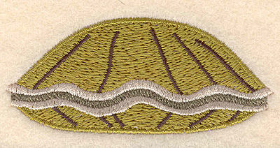 Embroidery Design: Clam small 2.97"w X 1.31"h