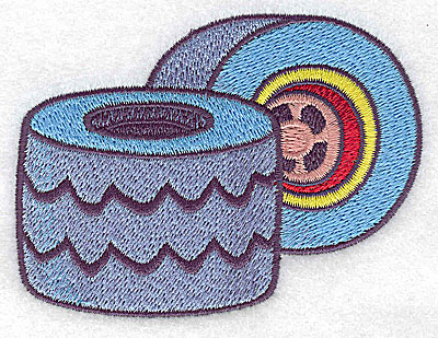 Embroidery Design: Racing tires large 3.86w X 2.93h