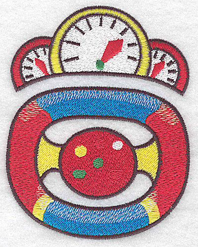 Embroidery Design: Racing car dashboard and steering wheel large 3.77w X 4.76h