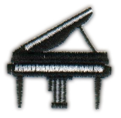 Embroidery Design: Piano1.61" x 1.63"