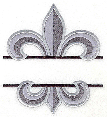 Embroidery Design: Fleur de lis large applique 5.60w X 4.97h