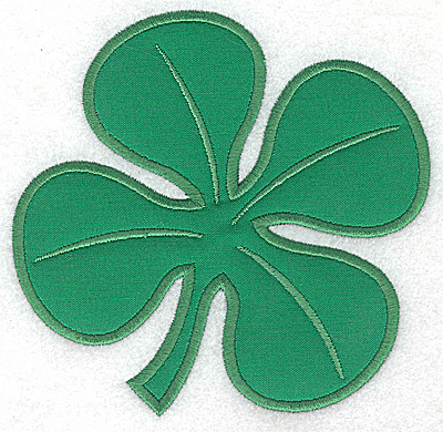 Embroidery Design: Clover applique large 5.13w X 4.99h