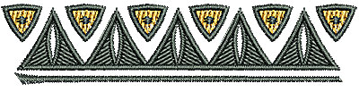 Embroidery Design: Southwest border 3.15w X 0.71h