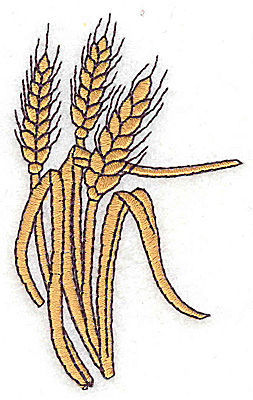 Embroidery Design: Wheat 2.02w X 3.29h