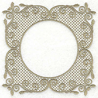 Embroidery Design: Victorian Lace like design A large 4.96w X 4.96h