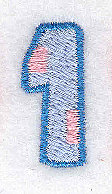 Embroidery Design: 1 small 0.56w X 1.26h