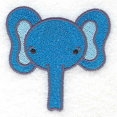 Embroidery Design: Elephant head 2.55w X 2.57h