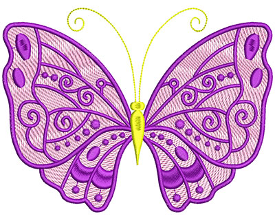 Embroidery Design: Mylar Magic Butterfly 1 Large 6.50w X 4.91h