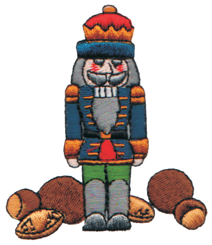 Embroidery Design: Nutcracker with Assorted Nuts2.65" x 3.06"