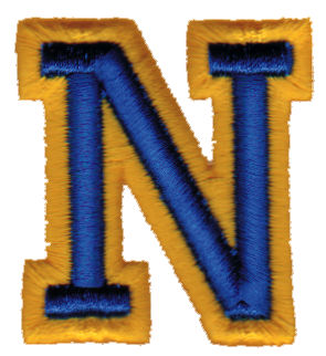 Embroidery Design: Athletic Foam N1.85" x 1.99"