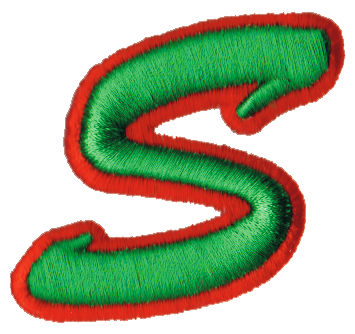 Embroidery Design: Script Foam S2.27" x 2.12"