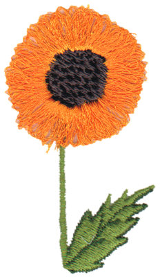 Embroidery Design: Black Eyed Susan1.67" x 2.93"