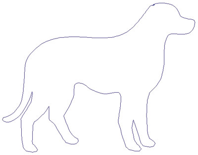 Embroidery Design: Reverse App Dog6.19" x 3.19"