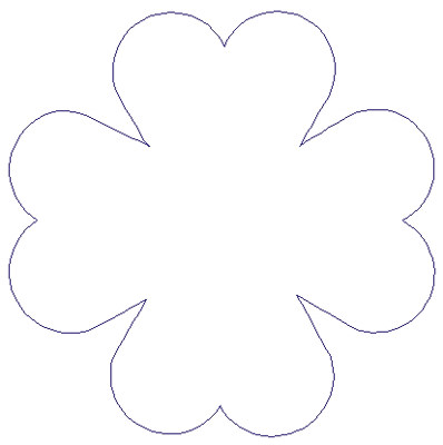 Embroidery Design: Reverse App Clover4.68" x 4.68"