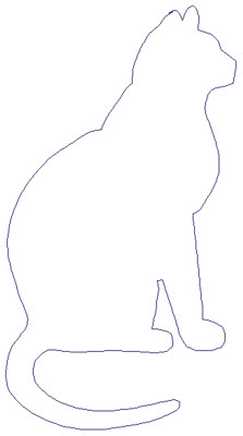 Embroidery Design: Reverse App Cat3.66" x 6.73"