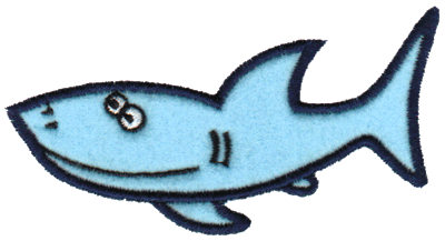 Embroidery Design: Shark Applique4.03" x 2.36"