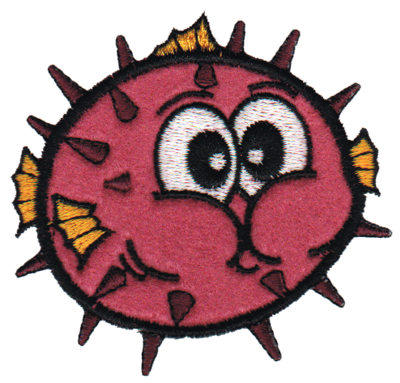 Embroidery Design: Puffer Fish Applique3.19" x 3.11"