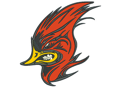 Embroidery Design: Cardinal 8" Applique 7.69w X 8.01h