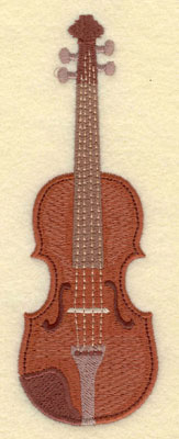 Embroidery Design: Violin Large5.68w X 1.98h