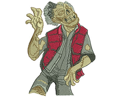 Embroidery Design: Zombie Walk Lg 2.58w X 3.52h