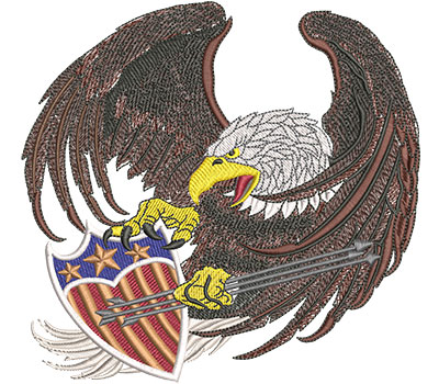 Embroidery Design: Screaming Eagle Lg 6.01w X 5.75h