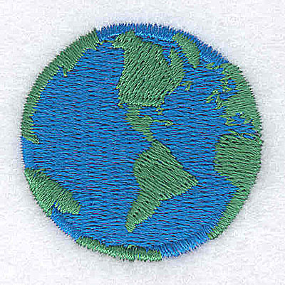 Embroidery Design: Globe 1.44w X 1.44h