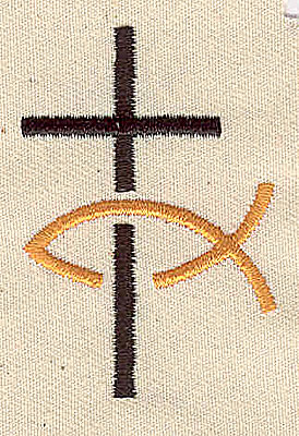 Embroidery Design: Christian symbols 1.31w X 1.94h