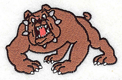 Embroidery Design: Bulldog 3.25w X 2.06h