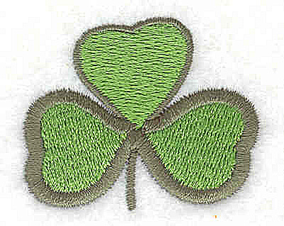 Embroidery Design: Shamrock 1.63w X 1.31h